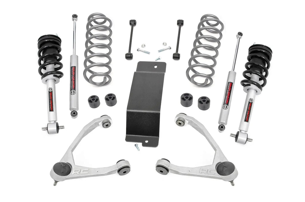 3.5 Inch Lift Kit | N3 Struts | Forged UCAs | Chevy/GMC SUV 1500 (07-20) by Rough Country