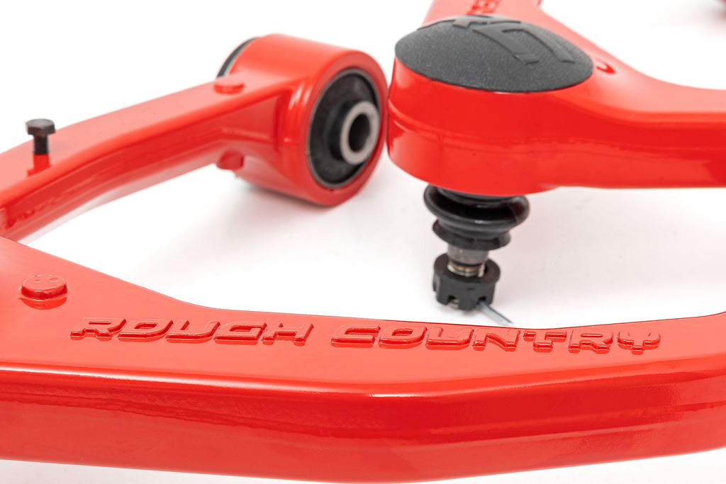 Red Forged Upper Control Arms | OE Upgrade | Toyota Tundra 2WD/4WD (07-21) by Rough Country
