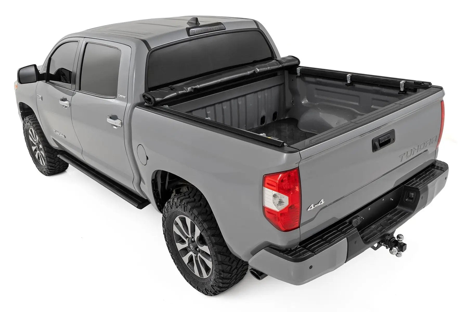 Soft Roll Up Bed Cover | 5'7" Bed | Toyota Tundra 2WD/4WD (2007-2021) by Rough Country