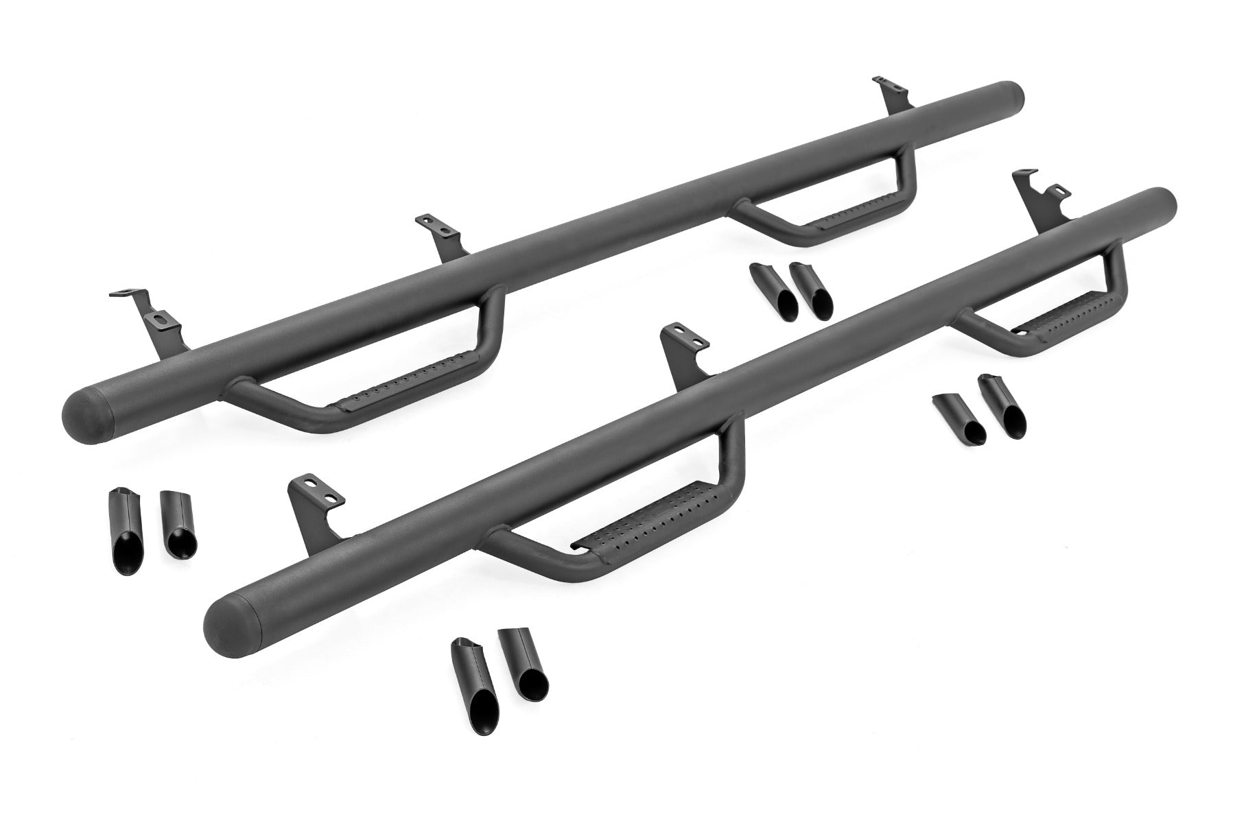 Nerf Steps | Cab Length | CrewMax | 5'7" Bed | Toyota Tundra 2WD/4WD (07-21) by Rough Country