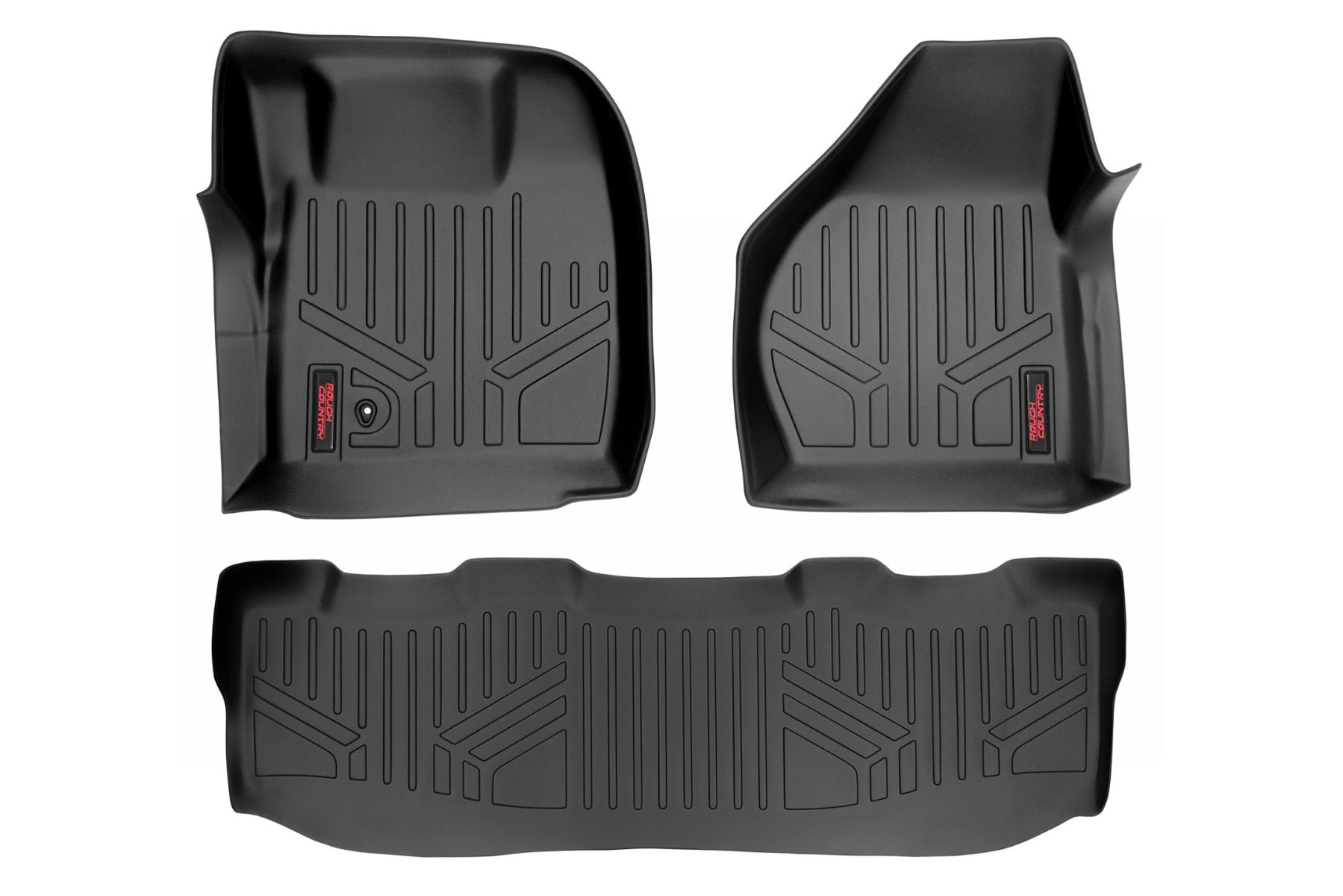 Floor Mats | FR & RR | Crew Cab | Ford F-250/F-350 Super Duty 2WD/4WD (08-10) by Rough Country