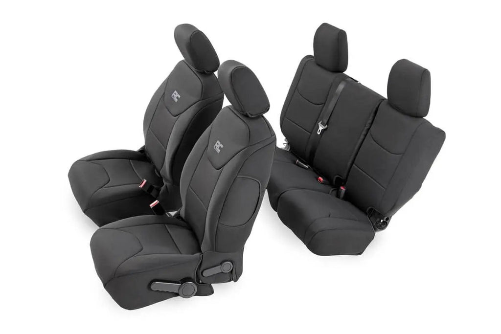 Seat Covers | Front and Rear | Jeep Wrangler Unlimited 2WD/4WD (2008-2010) by Rough Country