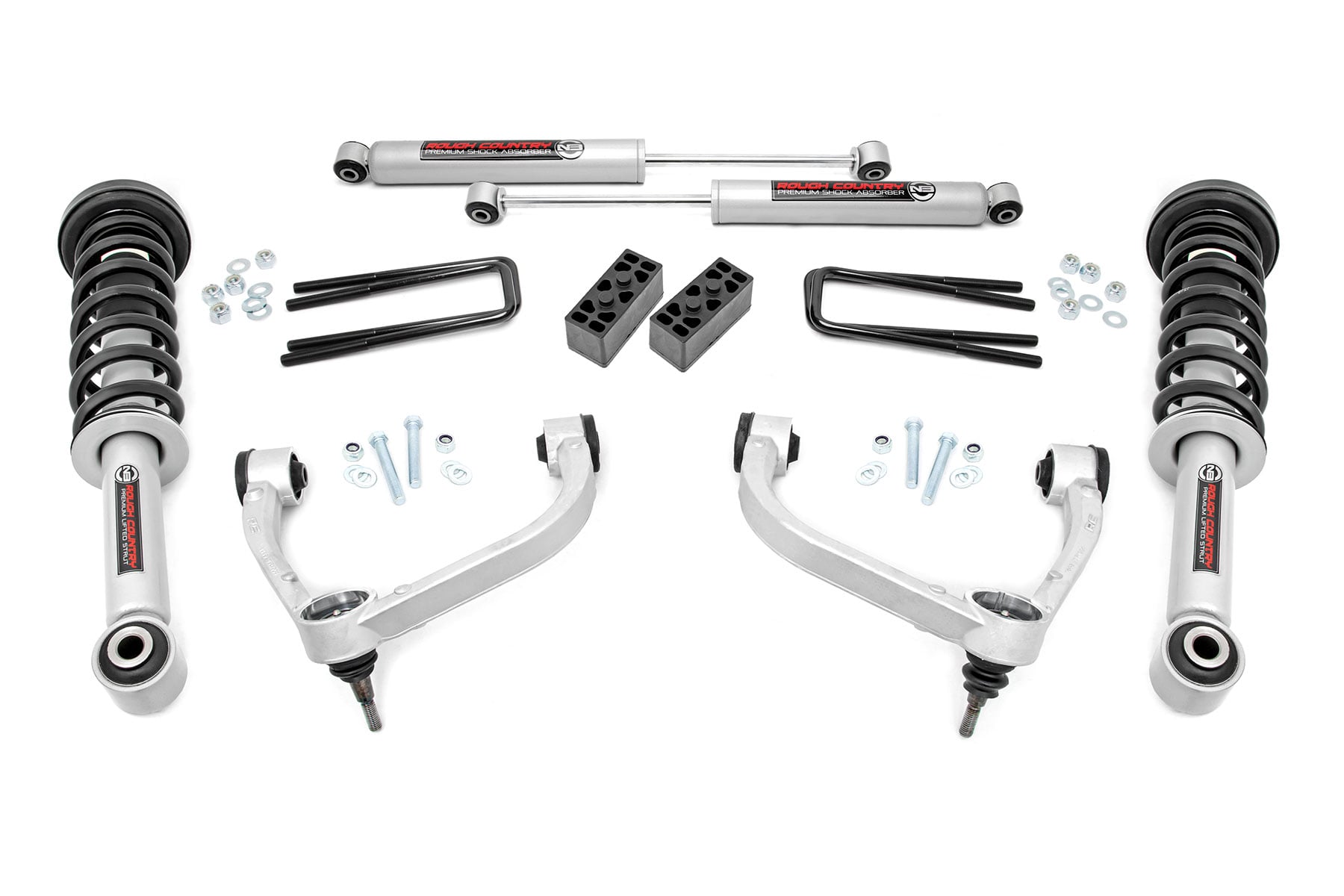 3 Inch Lift Kit | N3 Struts | Ford F-150 4WD (2009-2013) by Rough Country