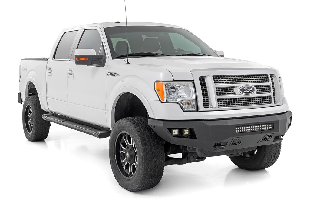 HD2 Aluminum Running Boards | Super Crew Cab | Ford F-150 2WD/4WD (2009-2014) by Rough Country