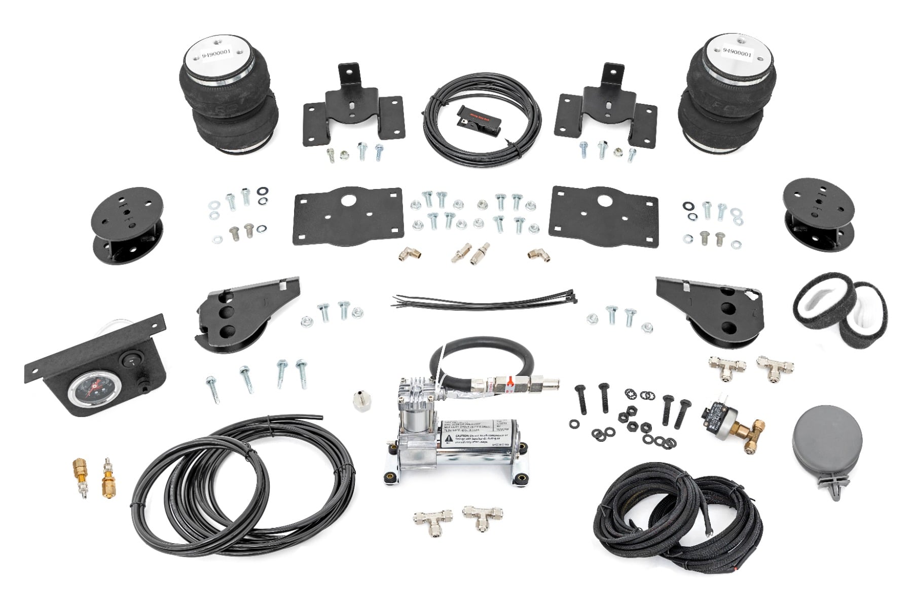 Air Spring Kit w/compressor | 4 Inch Lift Kit | Ram 1500 2WD/4WD (2009-2018 & Classic) by Rough Country