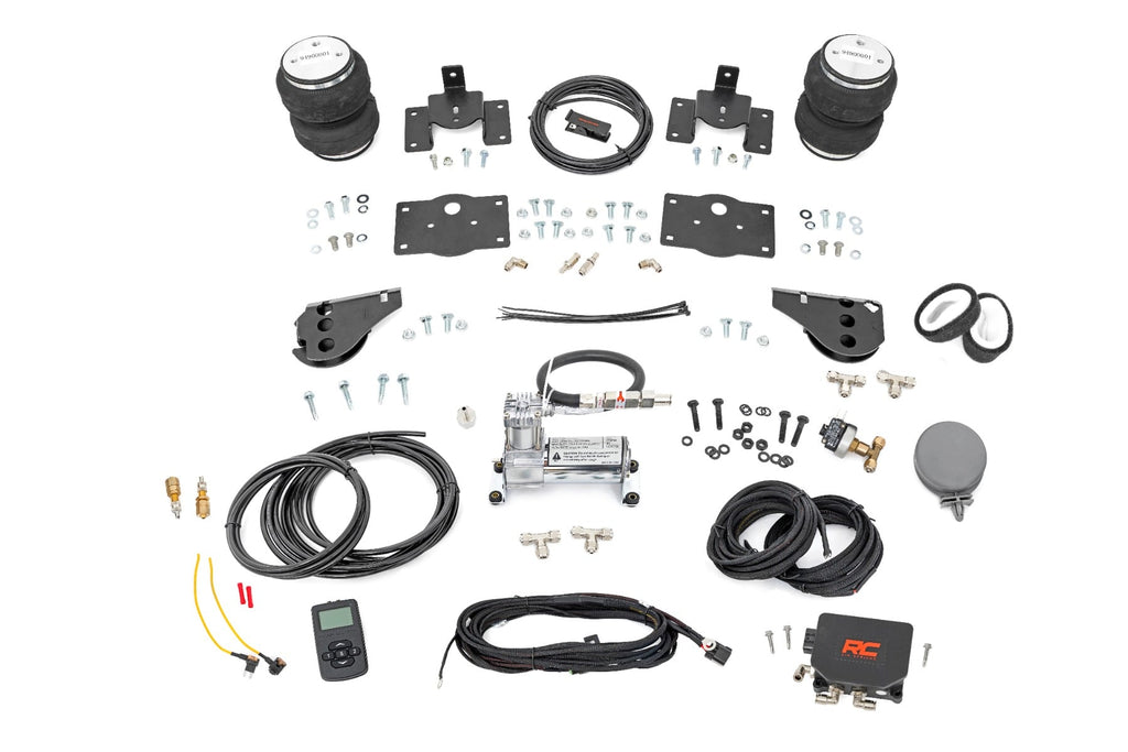 Air Spring Kit w/compressor | Wireless Controller | Stock Height | Ram 1500 (10-18 & Classic) by Rough Country