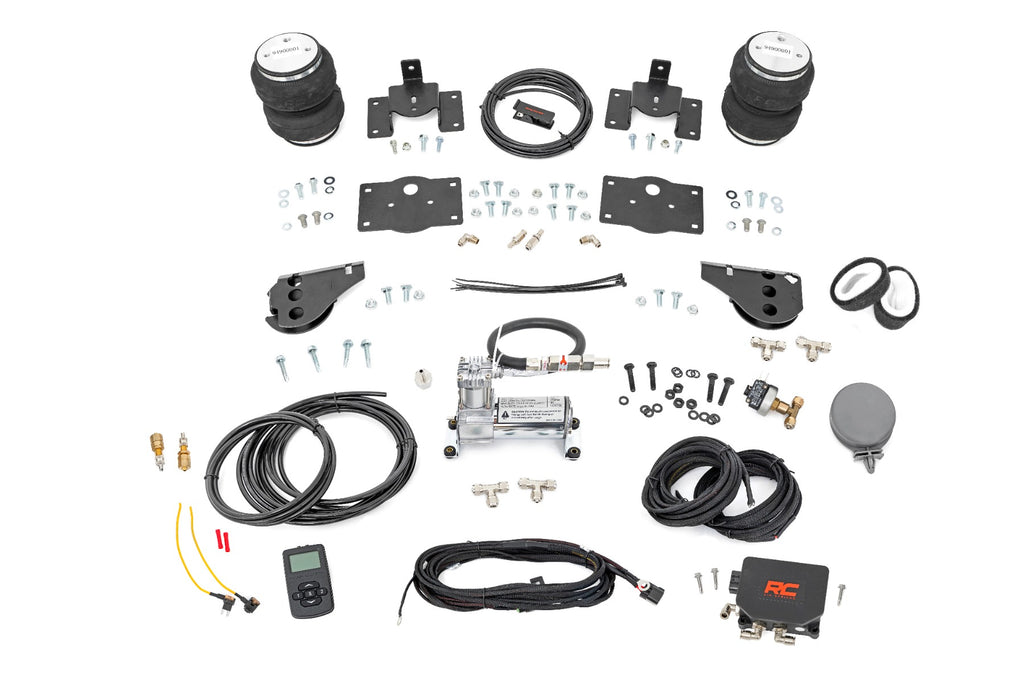 Air Spring Kit w/compressor | Wireless Controller | Stock Height | Ram 1500 (10-18 & Classic) by Rough Country