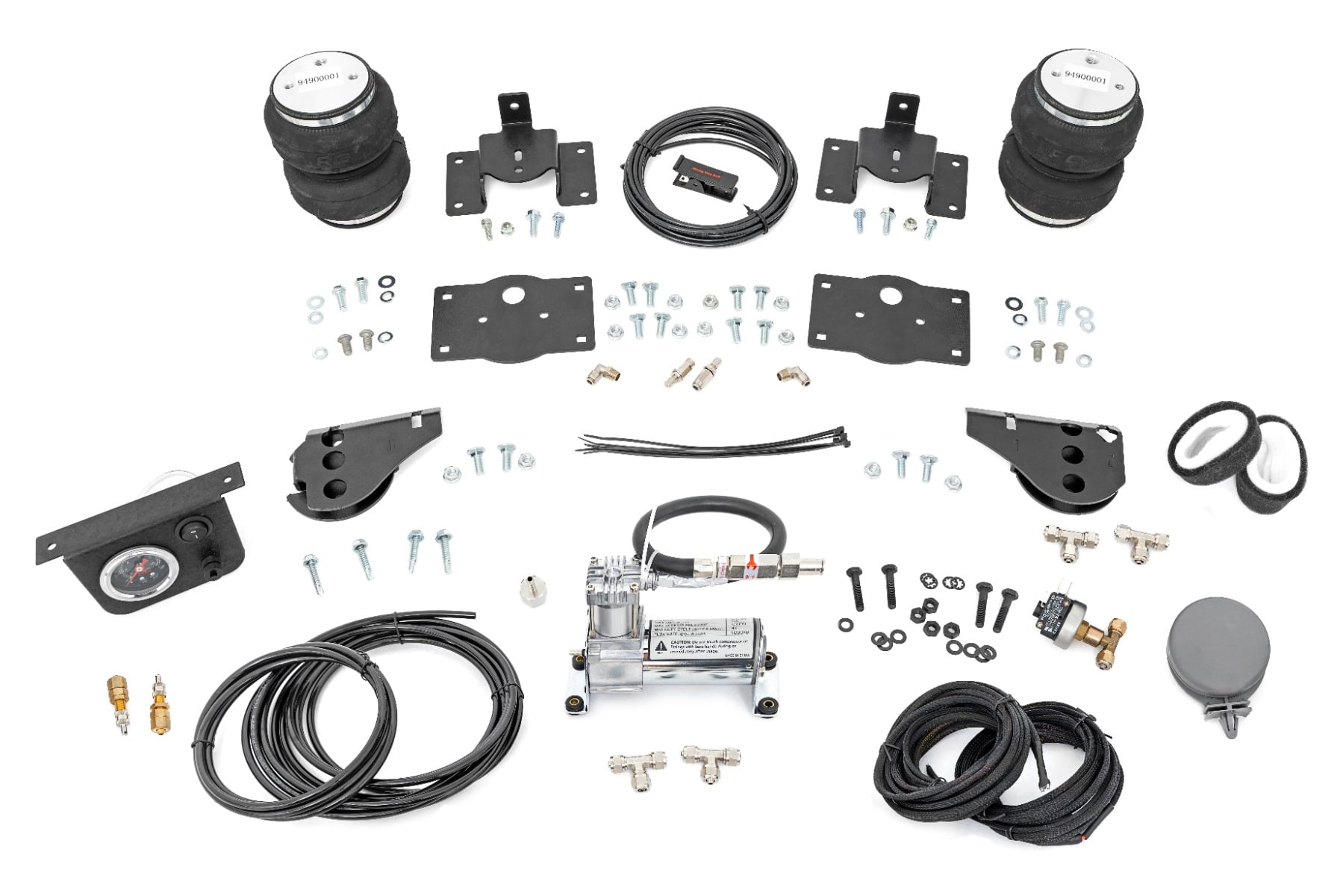 Air Spring Kit w/compressor | Ram 1500 2WD/4WD (2009-2018 & Classic) by Rough Country