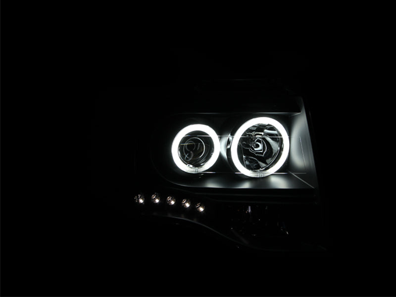 Projector Headlight Set w/Halo by ANZO USA