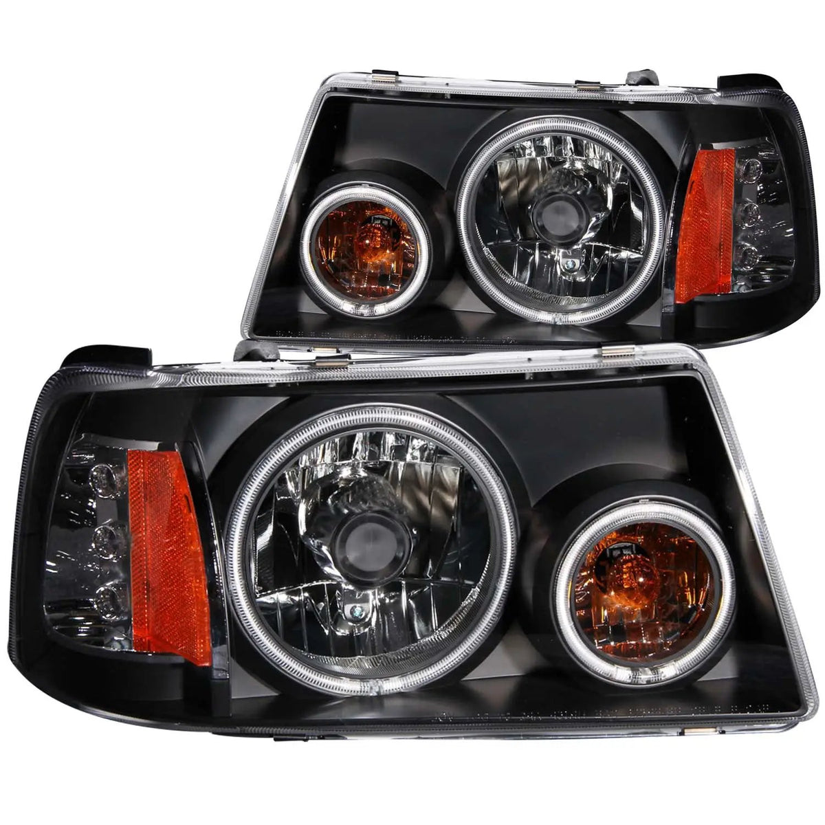 Crystal Headlight Set w/Halo by ANZO USA