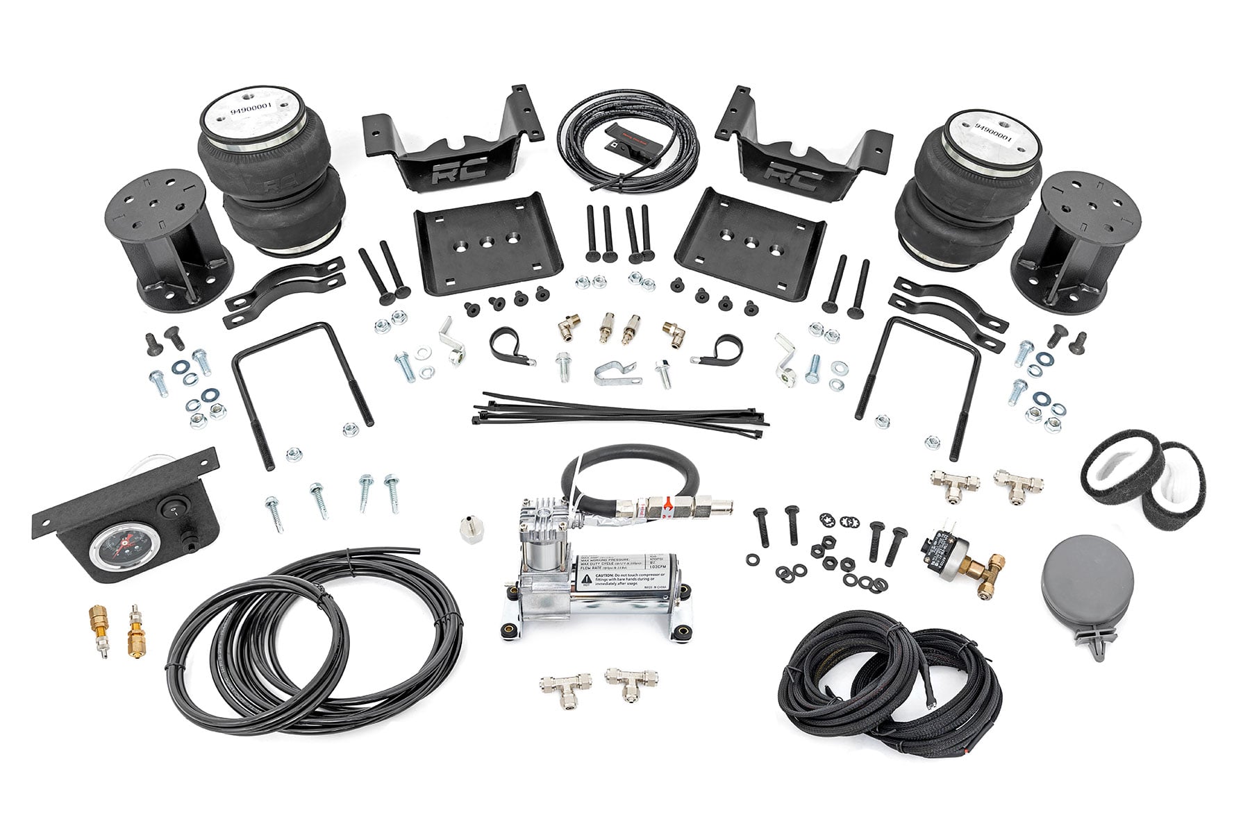 Air Spring Kit w/compressor | 5 Inch Lift Kit | Chevy/GMC 1500 (07-18 & Classic) by Rough Country