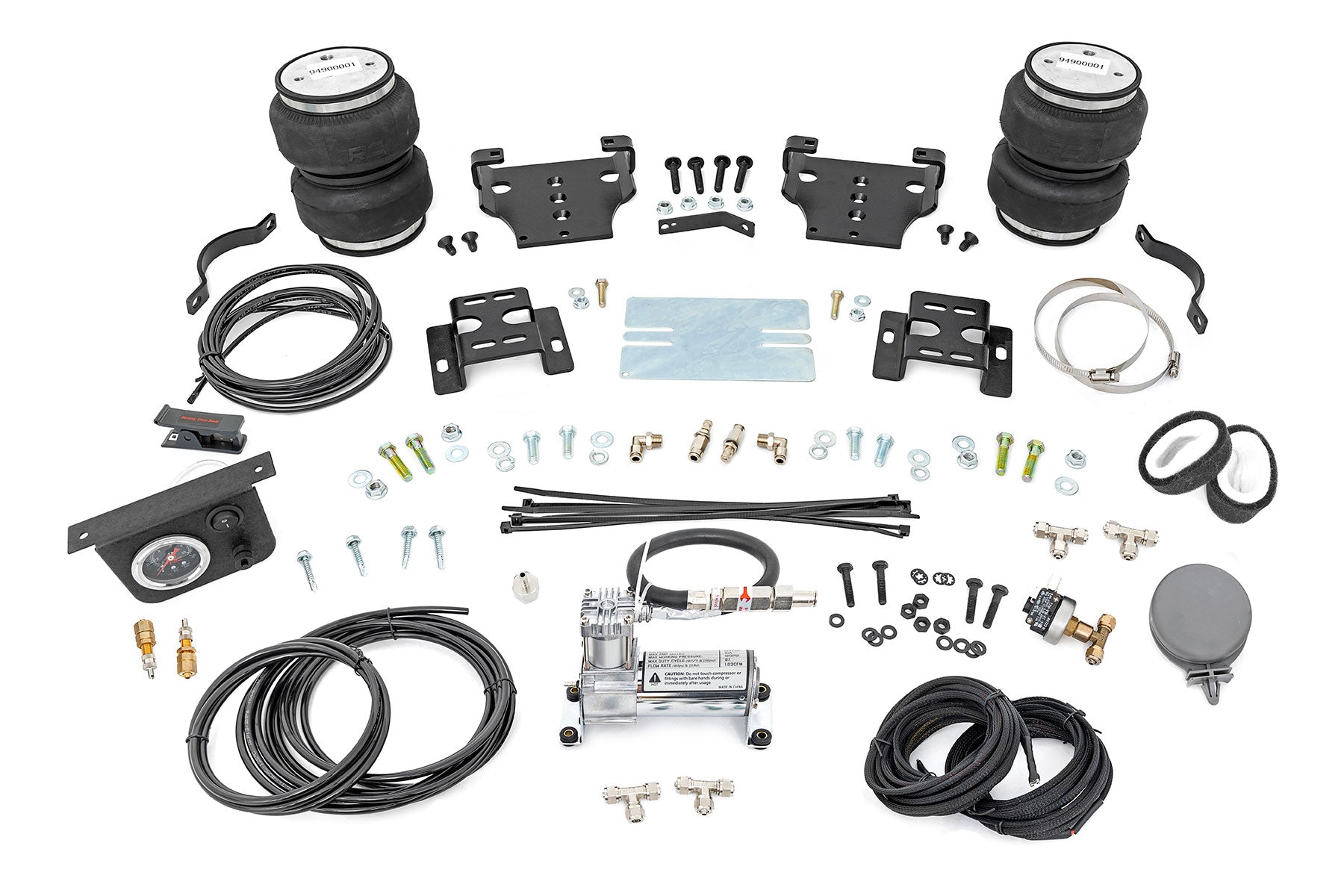 Air Spring Kit w/compressor | 0-6" Lift | Chevy/GMC 2500HD (01-10) by Rough Country