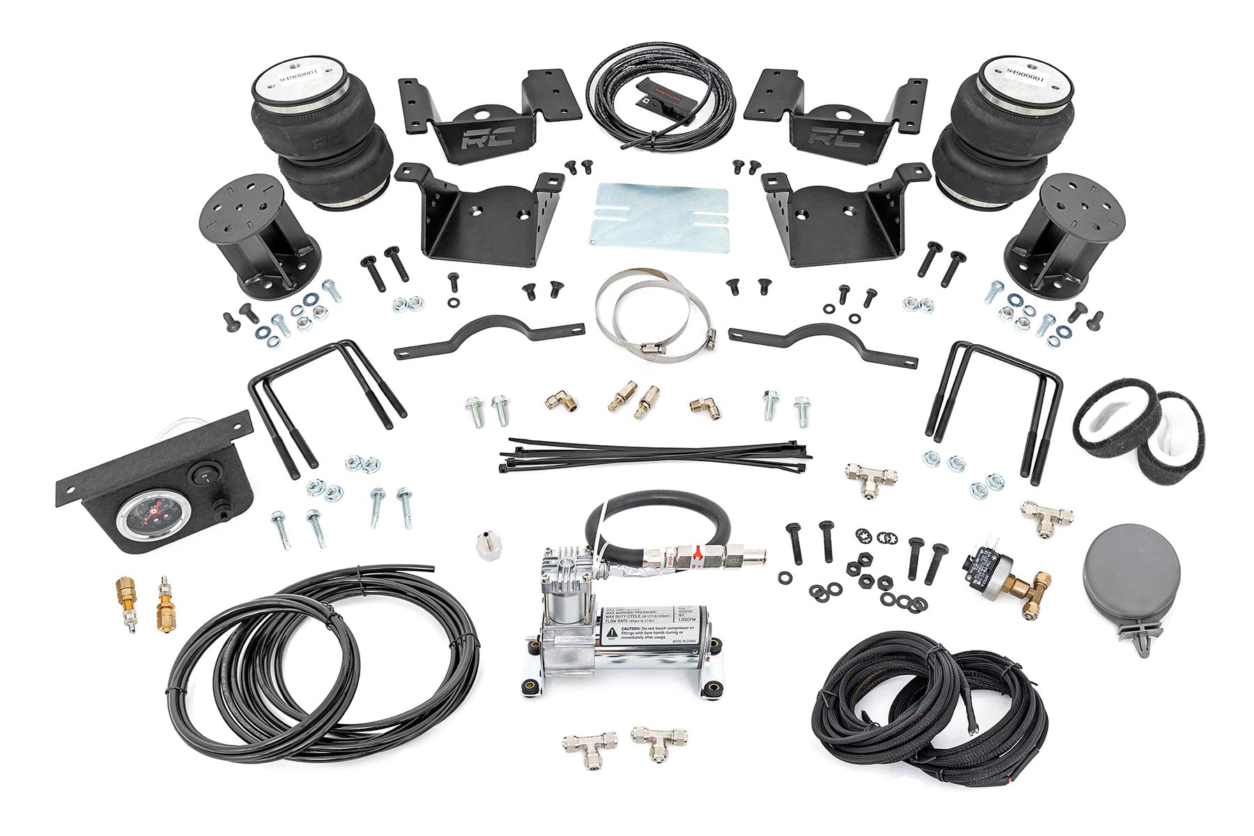 Air Spring Kit w/compressor | 7.5 Inch Lift Kit | Chevy/GMC 2500HD/3500HD (11-19) by Rough Country