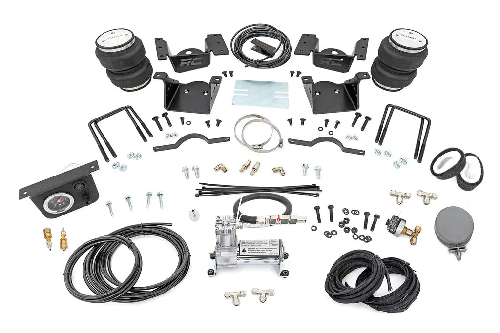 Air Spring Kit w/compressor | 0-7.5" Lift | Chevy/GMC 2500HD/3500HD (11-19) by Rough Country