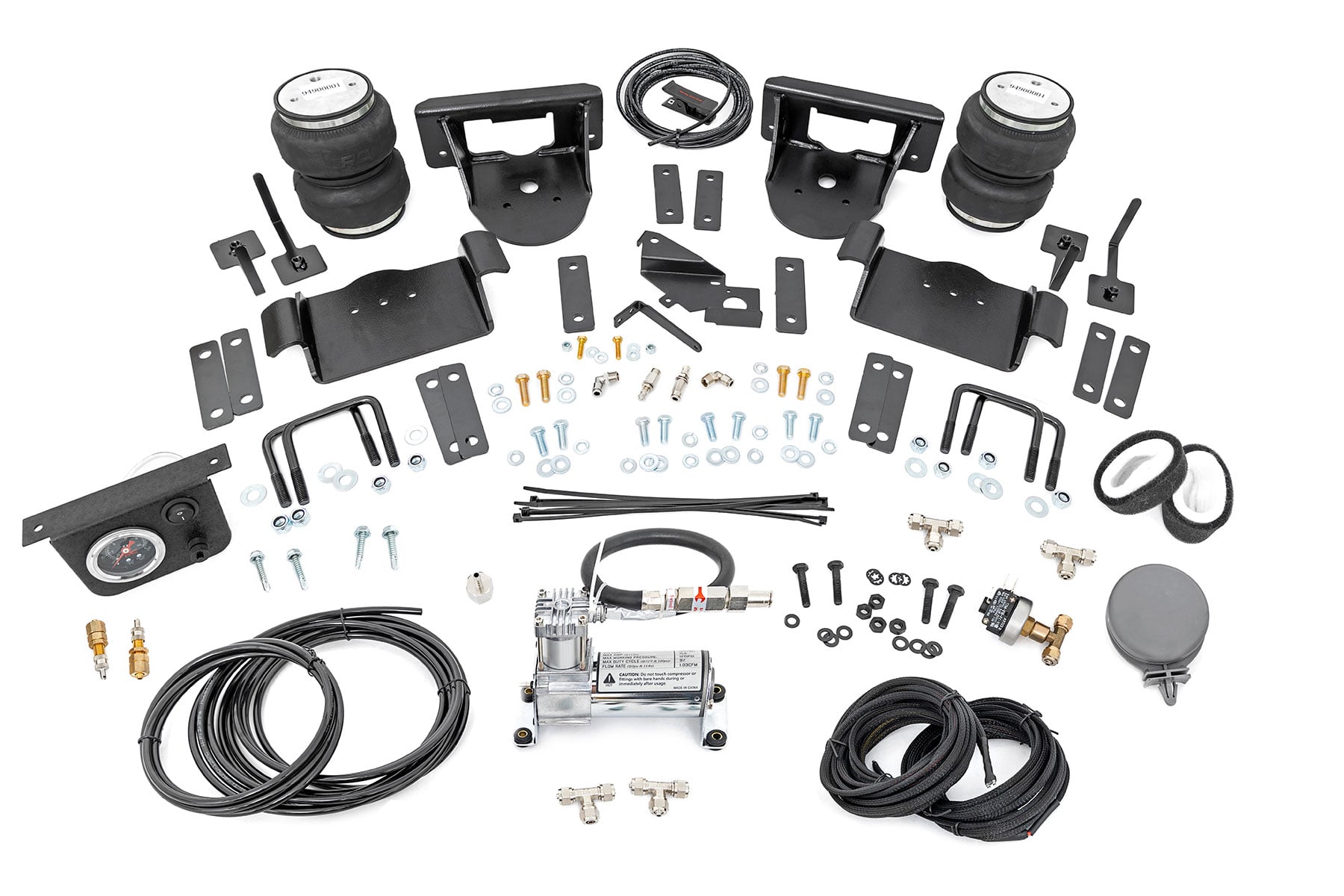 Air Spring Kit w/compressor | 0-6" Lifts | Ford F-150 4WD (2021-2026) by Rough Country