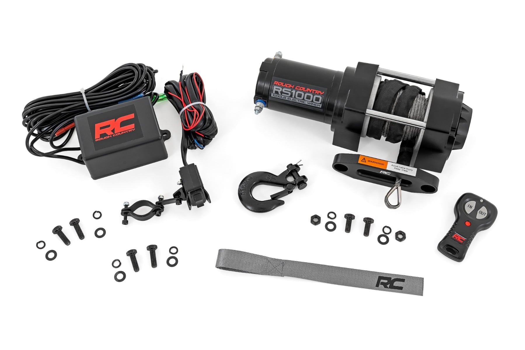 1000-LB Winch | UTV | Synthetic Rope by Rough Country