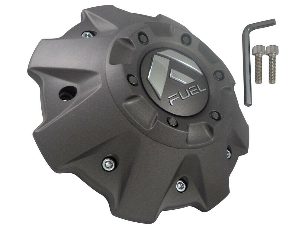 FUEL GUNMETAL COVERED CAP 5/6 LUG by Fuel Off-Road