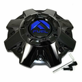 FUEL GL-BLK BLUE LOGO CAP (FLAT) by Fuel Off-Road