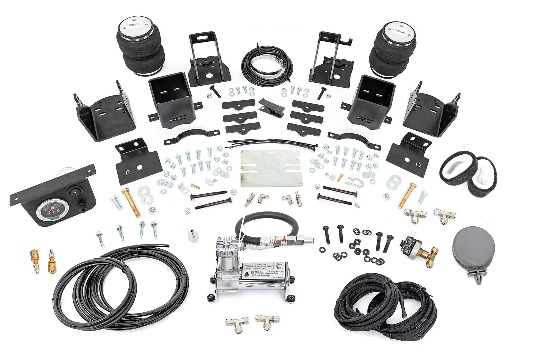 Air Spring Kit w/compressor | Ford F-250/F-350 Super Duty 4WD (2005-2016) by Rough Country