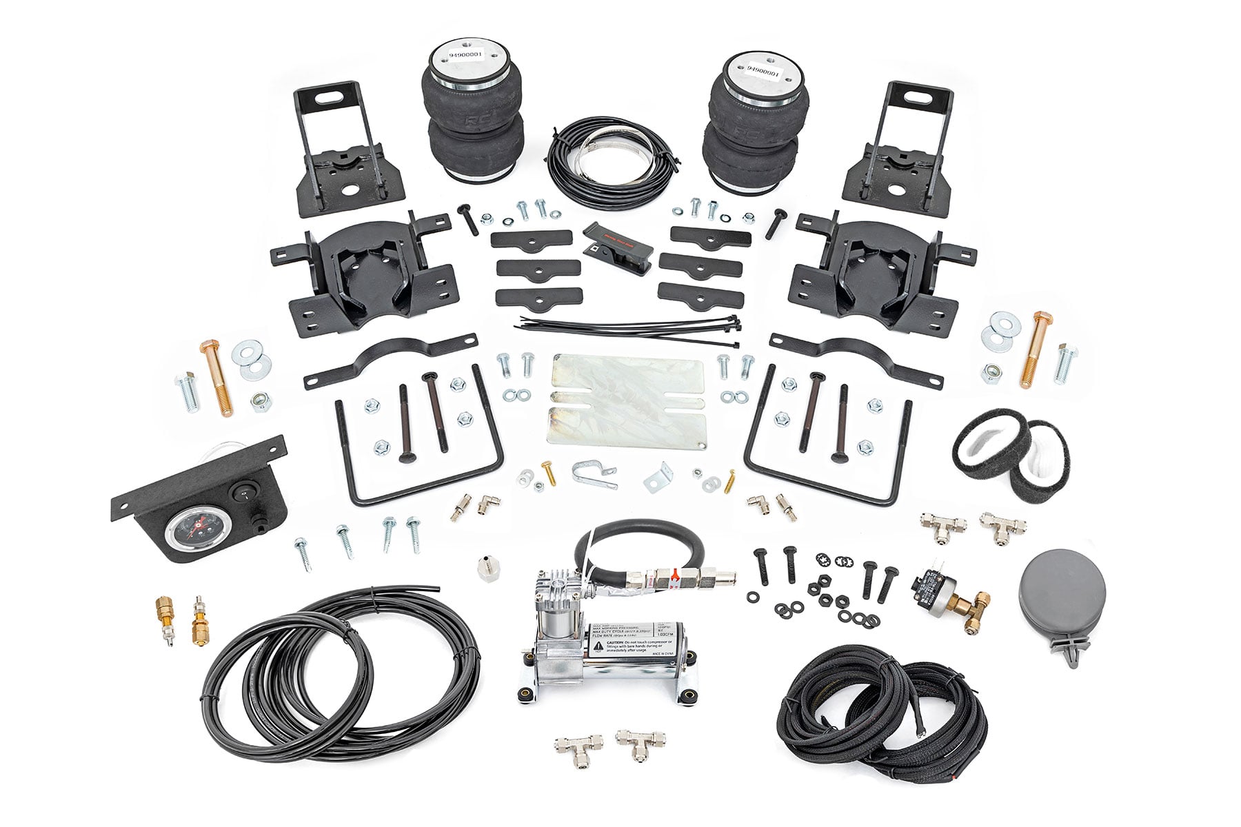 Air Spring Kit w/compressor | Ford F-250/F-350 Super Duty 4WD (2005-2016) by Rough Country