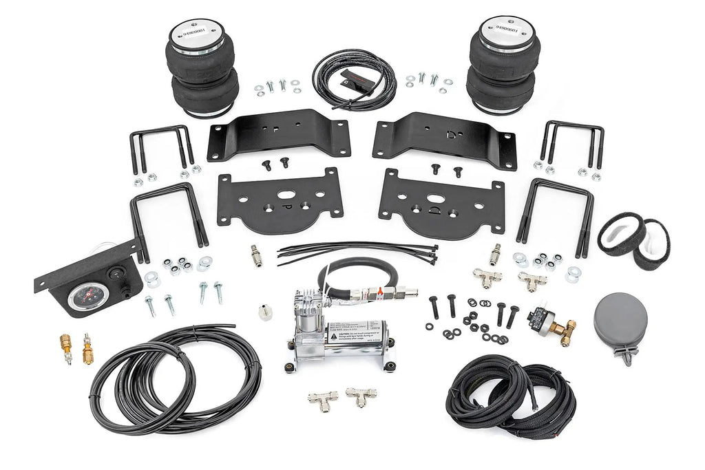 Air Spring Kit w/compressor | 0-6" Lifts | Toyota Tundra 2WD/4WD (2007-2021) by Rough Country
