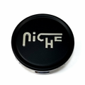 NICHE 2.70" FLAT CAP-MT-BLK SILVER LOGO by NICHE