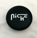 NICHE 2.95" FLAT CAP-MT-BLK SILVER LOGO by NICHE