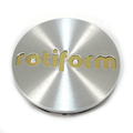 ROTIFORM 2.36"SNAPIN CAP-MACH W/GLD LOGO by Rotiform