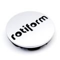 ROTI 2.36"SNAPINCAP GL-SIL W/MT-BLK LOGO by Rotiform