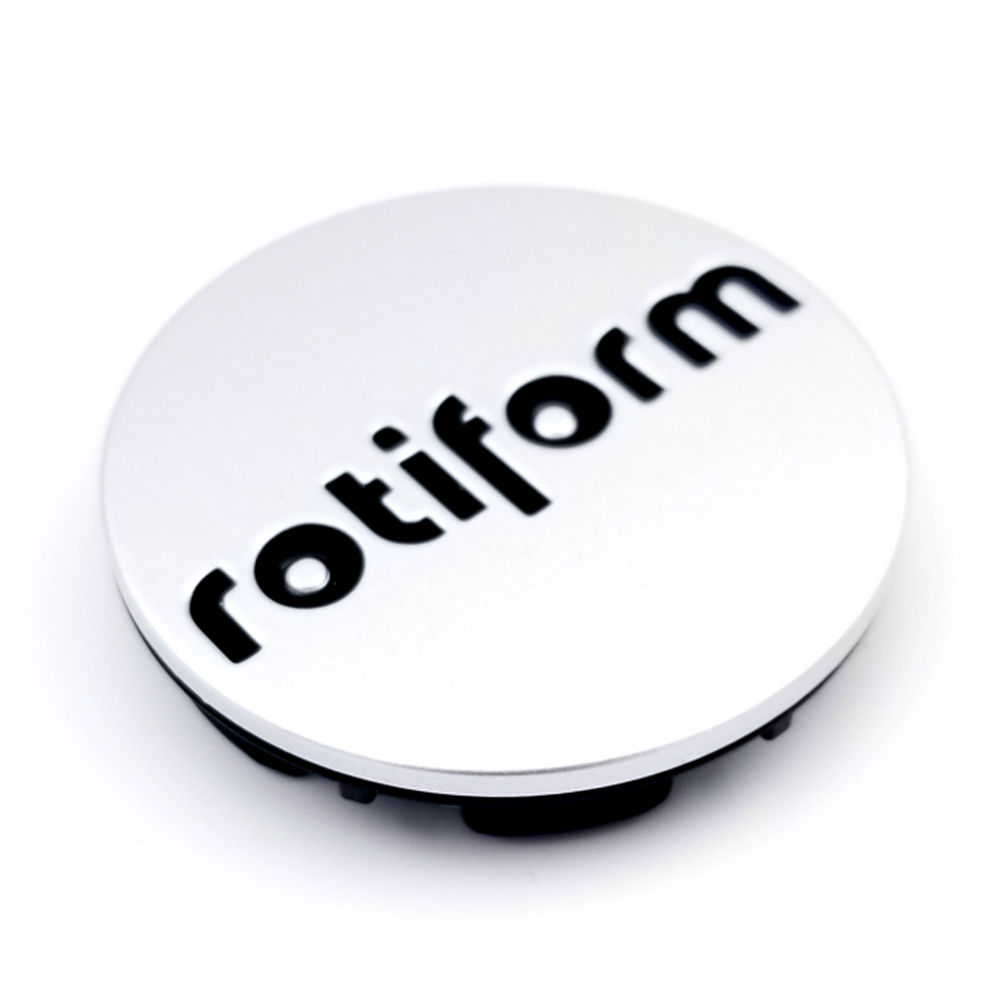ROTI 2.36"SNAPINCAP GL-SIL W/MT-BLK LOGO by Rotiform