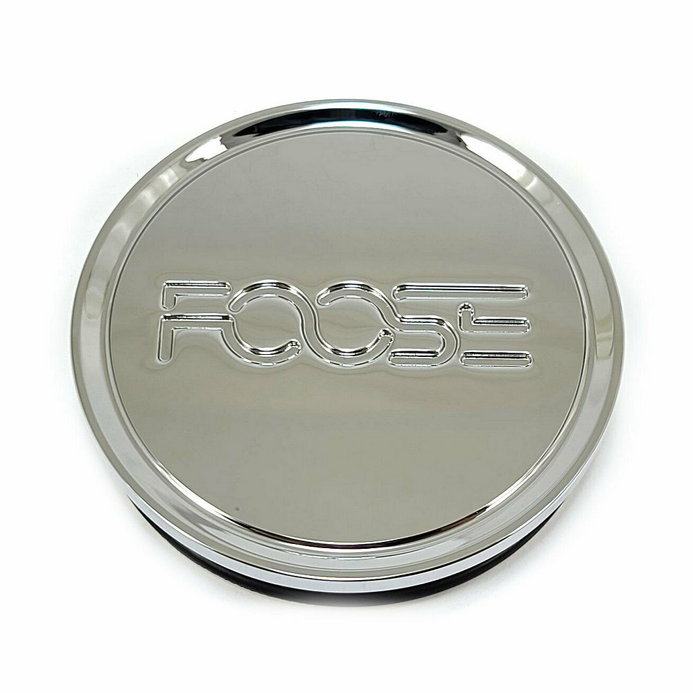 FOOSE 2.95" FLAT CAP-CHROME by Foose