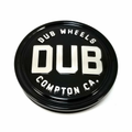 DUB COMPTON 3"FLAT CAP GL-BLK SLVR LOGO by DUB