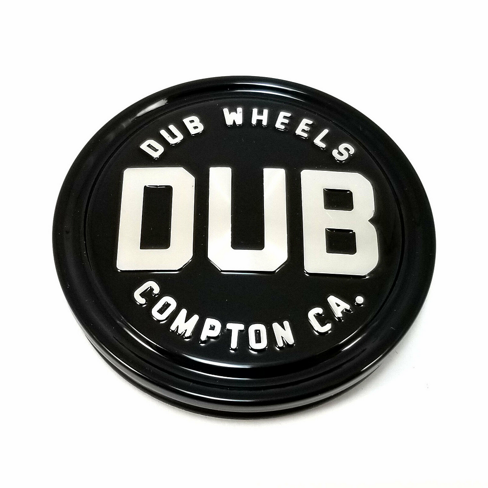 DUB COMPTON 3"FLAT CAP GL-BLK SLVR LOGO by DUB