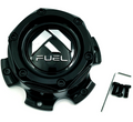 FUEL DUALLY 10X225 FRONT CAP-GLOSS BLK by Fuel Off-Road