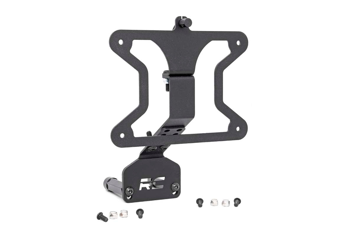 License Plate Relocation Bracket | Jeep Wrangler JK/Wrangler Unlimited (07-18) by Rough Country