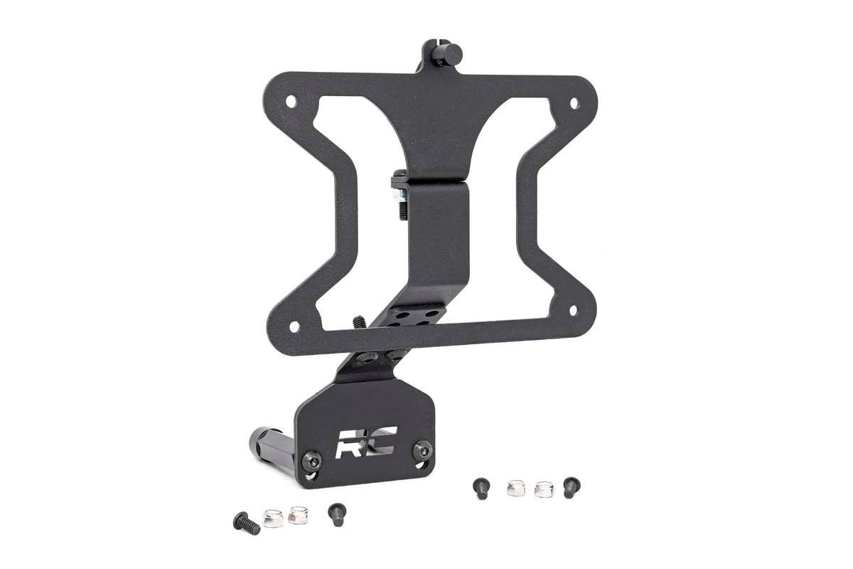 License Plate Relocation Bracket | Jeep Wrangler JK/Wrangler Unlimited (07-18) by Rough Country