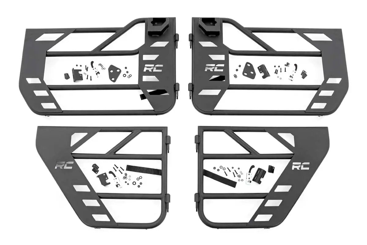 Tubular Doors | Front and Rear | Jeep Gladiator JT/Wrangler JL 4WD (18-26) by Rough Country