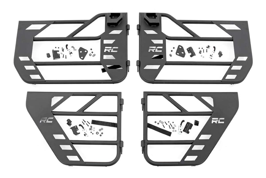 Tubular Doors | Front and Rear | Jeep Gladiator JT/Wrangler JL 4WD (18-26) by Rough Country
