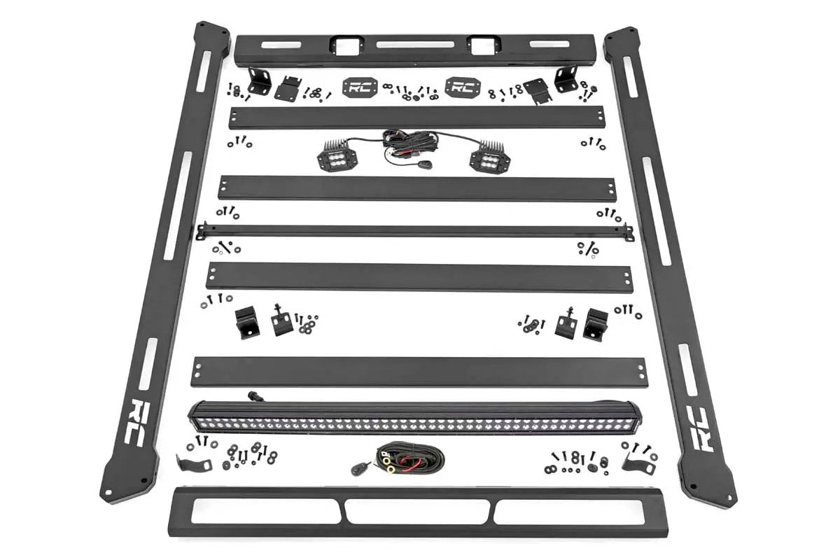 Roof Rack | Black Series Lights | Jeep Wrangler JL (18-26)/Wrangler Unlimited (18-26) by Rough Country