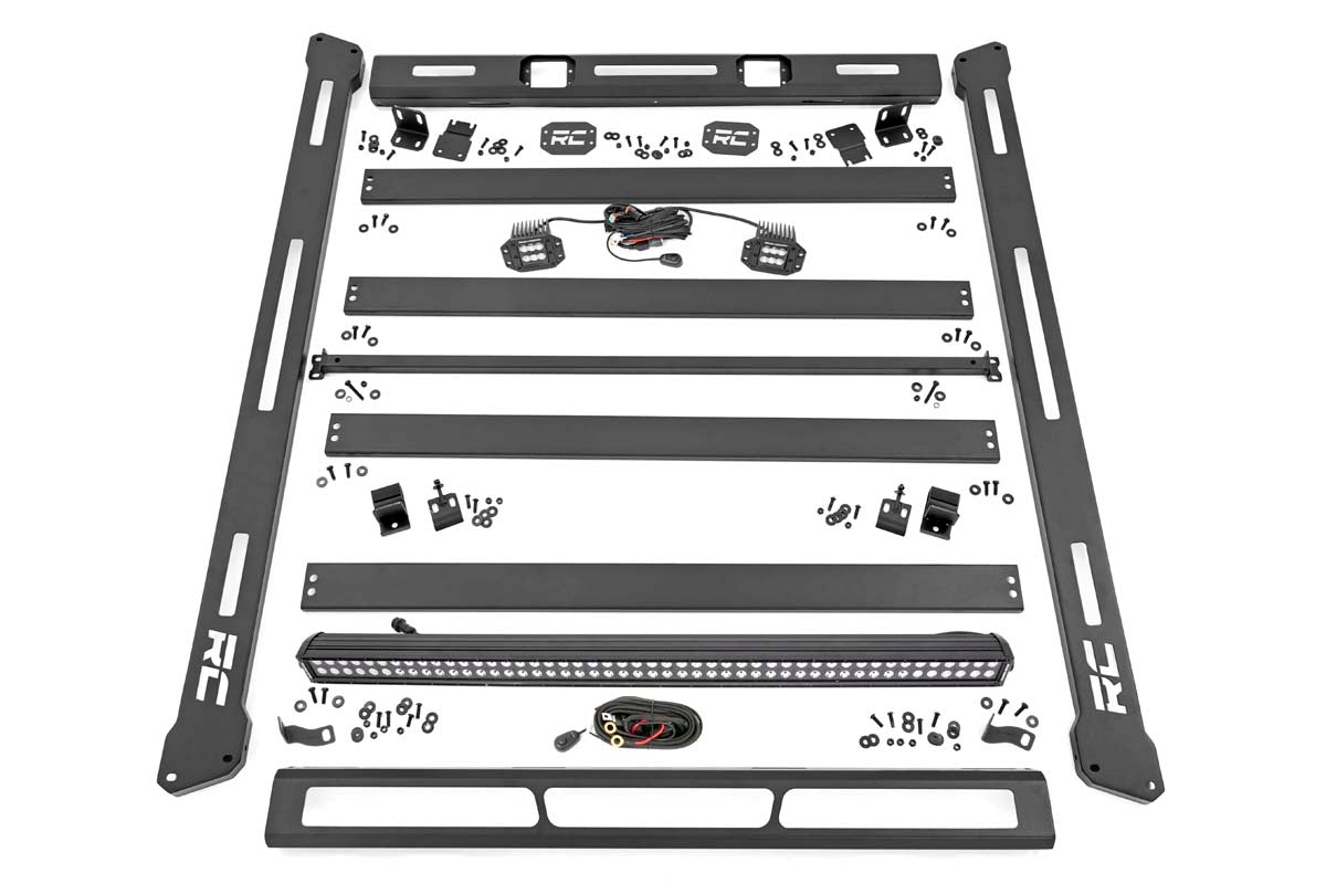 Roof Rack | Black Series Lights | Jeep Wrangler JL (18-26)/Wrangler Unlimited (18-26) by Rough Country