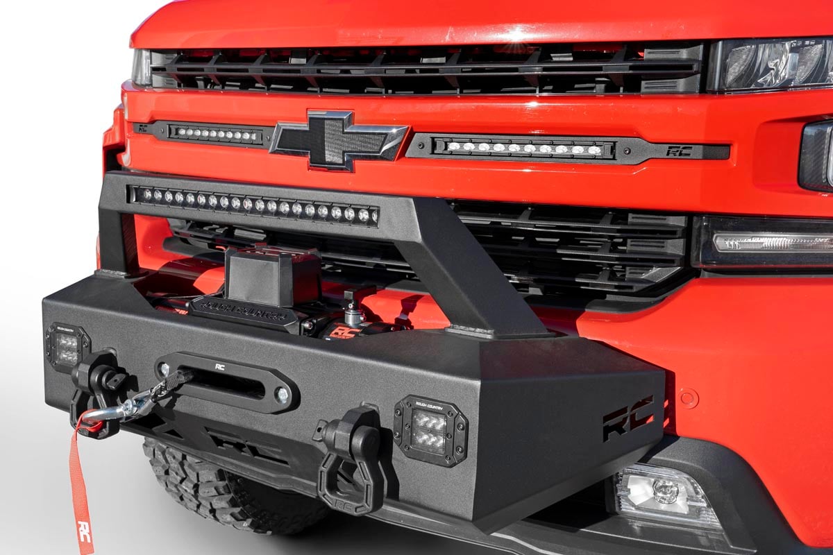 EXO Winch Mount Kit | Chevy Silverado 1500 2WD/4WD (2019-2022) by Rough Country