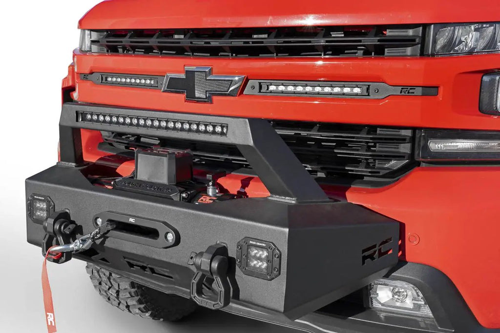 EXO Winch Mount Kit | Chevy Silverado 1500 2WD/4WD (2019-2022) by Rough Country