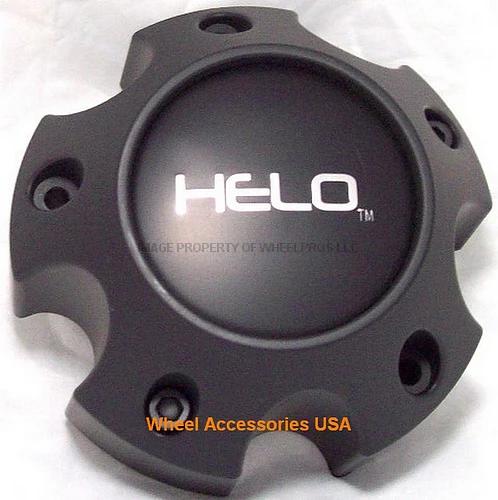 HELO CAP SATIN BLACK 5X135 by Helo