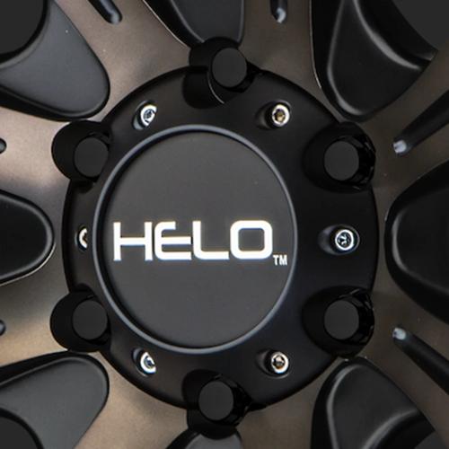 HELO CAP 6X135 LUG H34 - SATIN BLACK by Helo