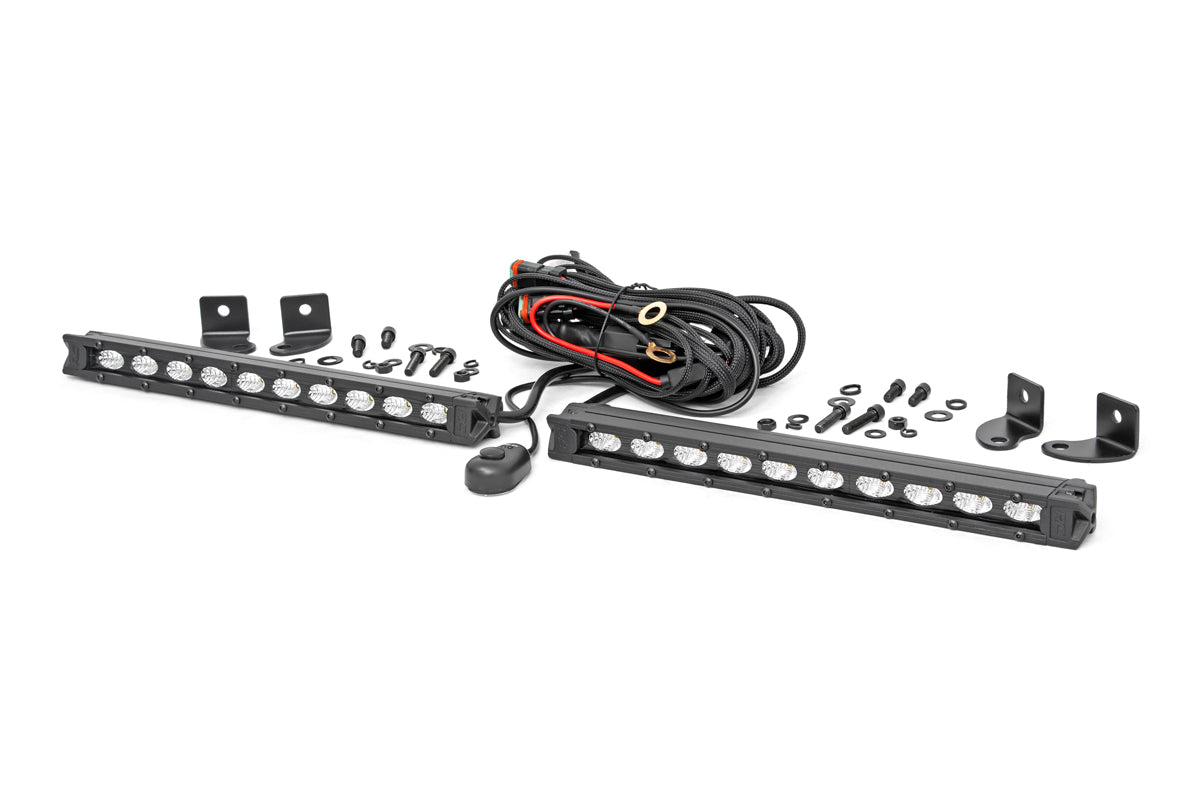 10 Inch Black Series LED Light Bar | Slim Line| Pair by Rough Country