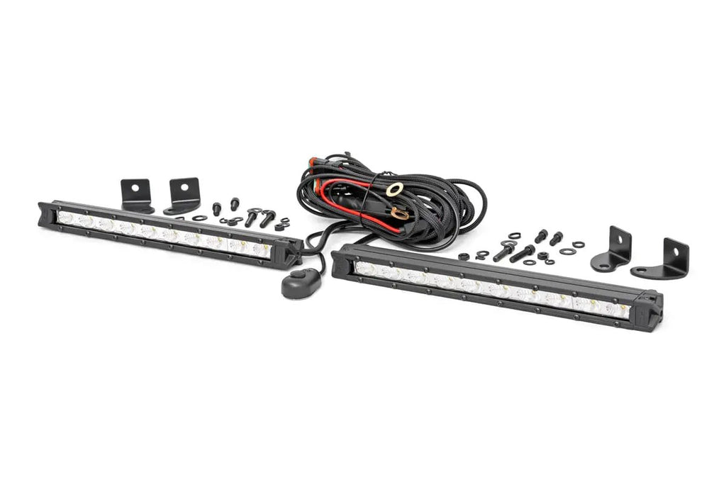 10 Inch Chrome Series LED Light Bar | Slim Line | Pair by Rough Country