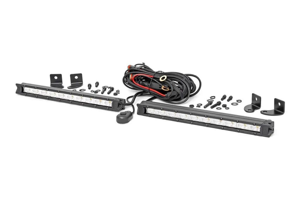 10 Inch Chrome Series LED Light Bar | Slim Line | Pair by Rough Country