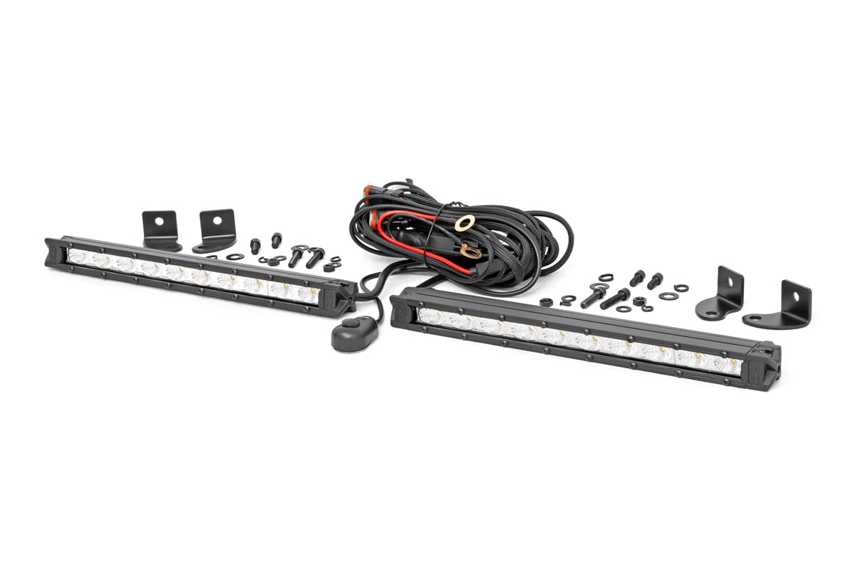 10 Inch Chrome Series LED Light Bar | Slim Line | Pair by Rough Country