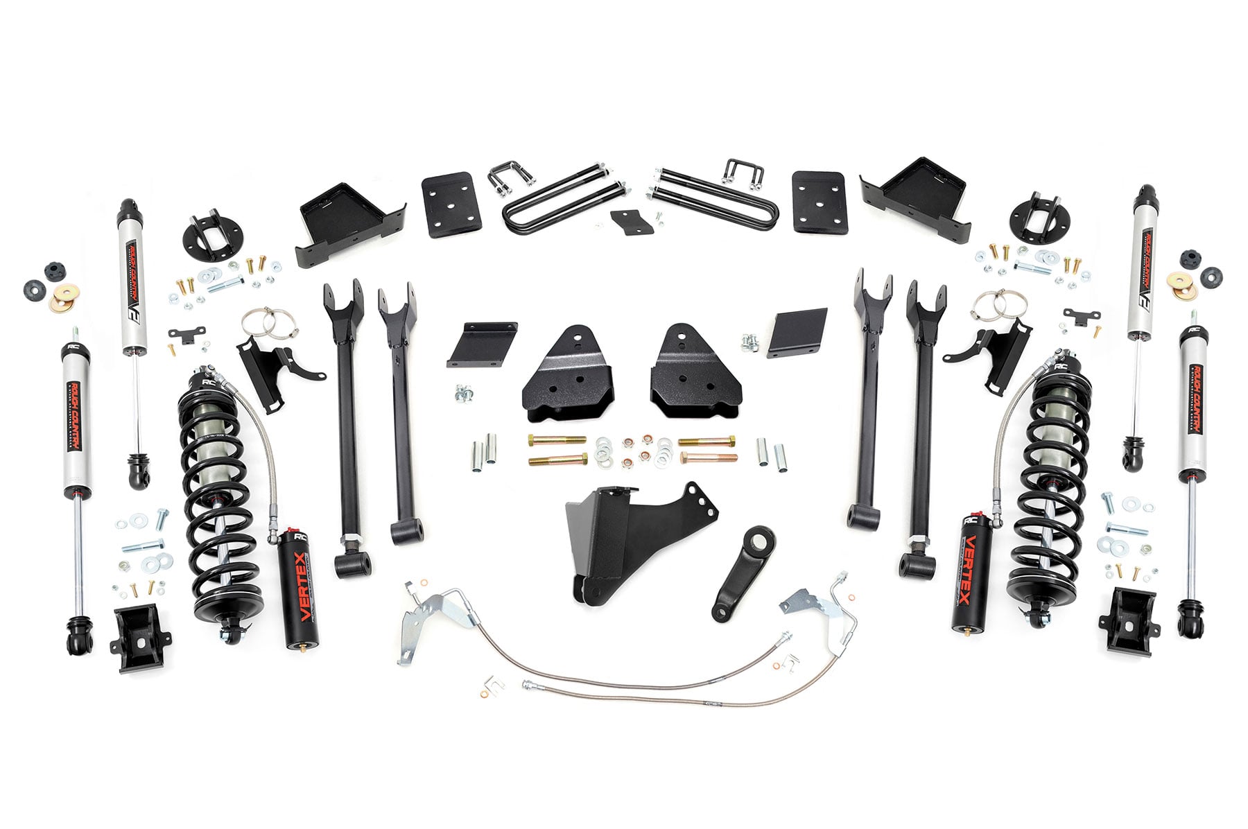 6 Inch Lift Kit | 4-Link | No OVLD | C/O V2 | Ford F-250 Super Duty (11-14) by Rough Country