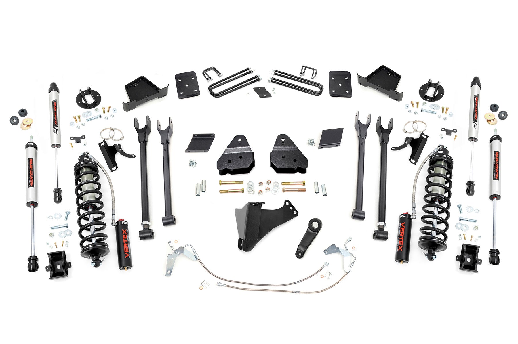 6 Inch Lift Kit | 4 Link | OVLD | C/O V2 | Ford F-250 Super Duty (15-16) by Rough Country